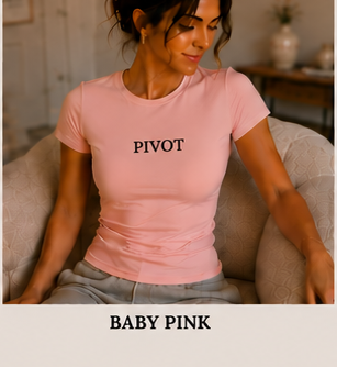 Pivot Fitted Crew Tee Baby Pink