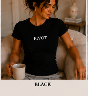 Pivot Fitted Crew Tee Black