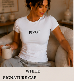 Pivot Fitted Crew Tee White